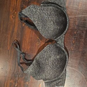 Victoria's Secret 34C Uplift Semi Demi Bra - Gray Heather T-Shirt Bra